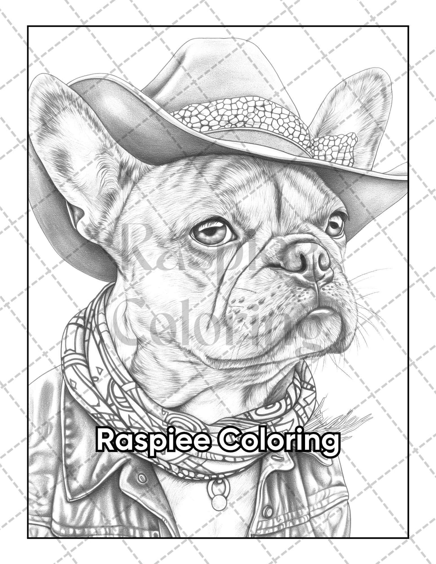 50 Dogs Dressed Up Adult Coloring Pages Printable PDF Instant Download