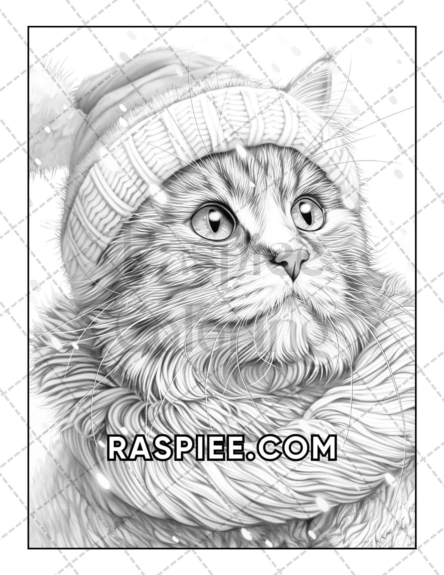 60 Cats Dressed Up Adult Coloring Pages Printable PDF Instant Download
