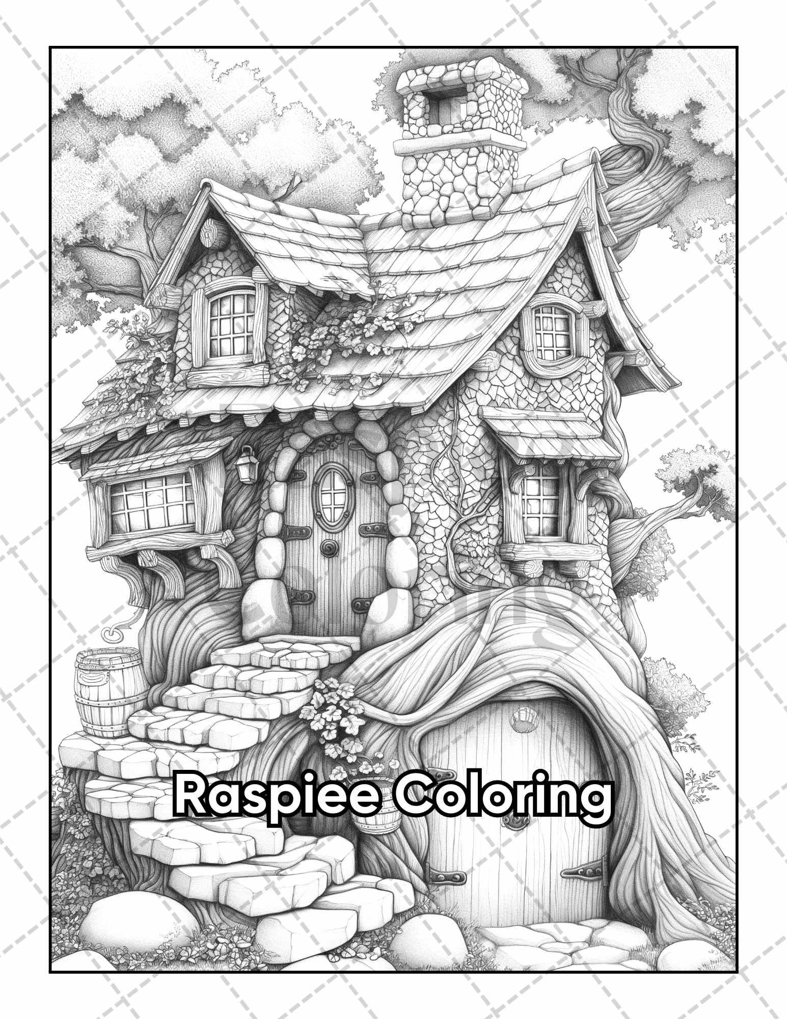 50 Fairyland Adult Coloring Pages Printable PDF Instant Download