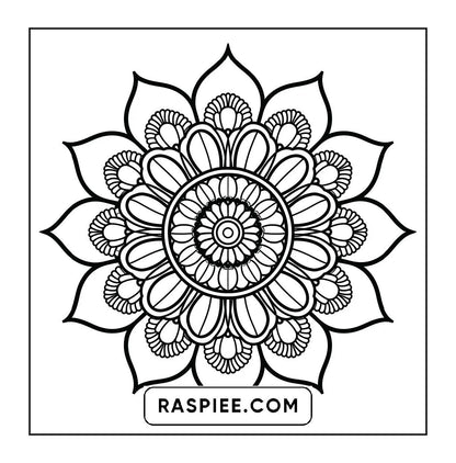 250 Mandala Adult Coloring Pages Vol.4