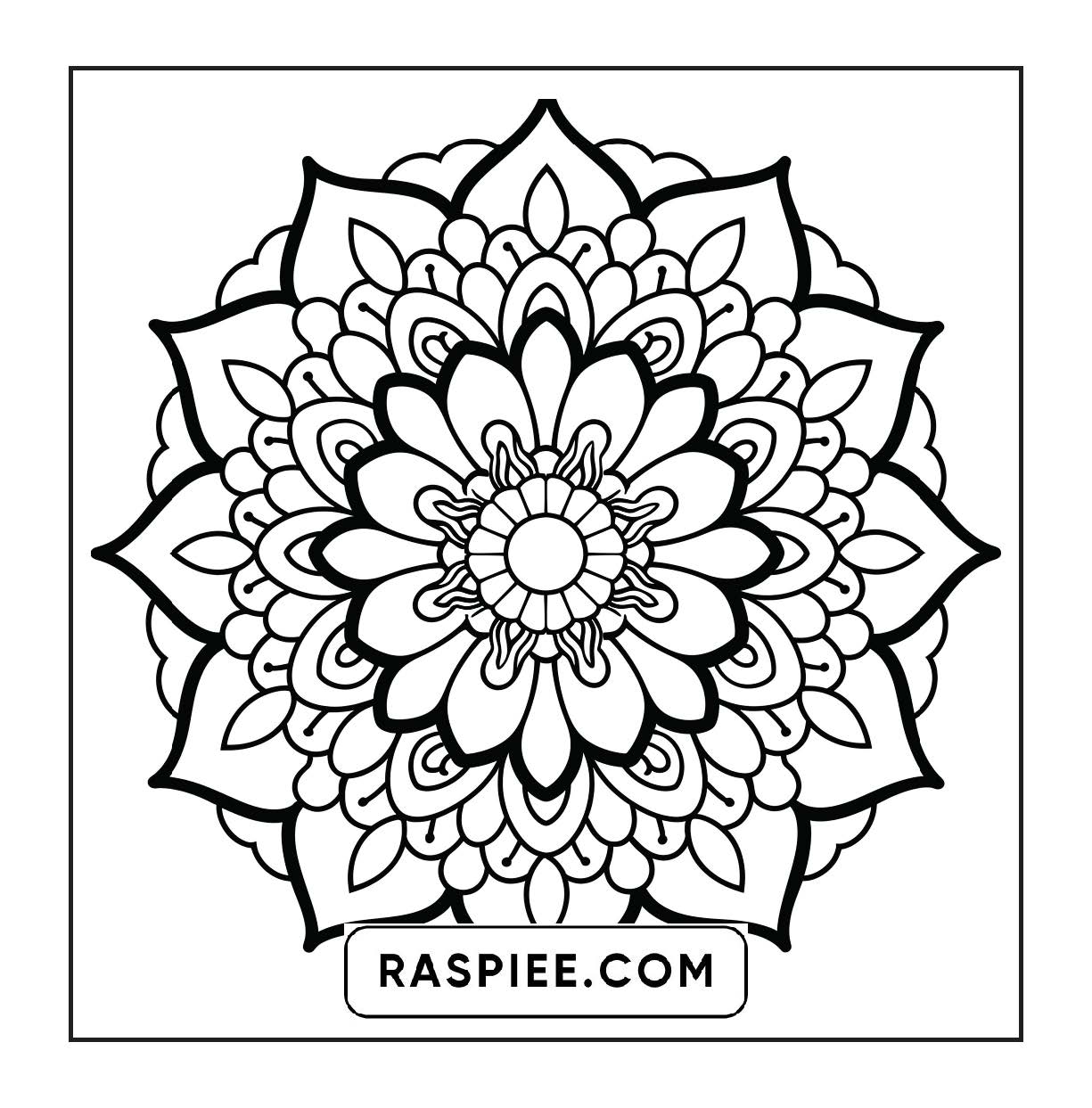 250 Mandala Adult Coloring Pages Vol.4