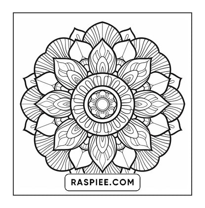 250 Mandala Adult Coloring Pages Vol.4