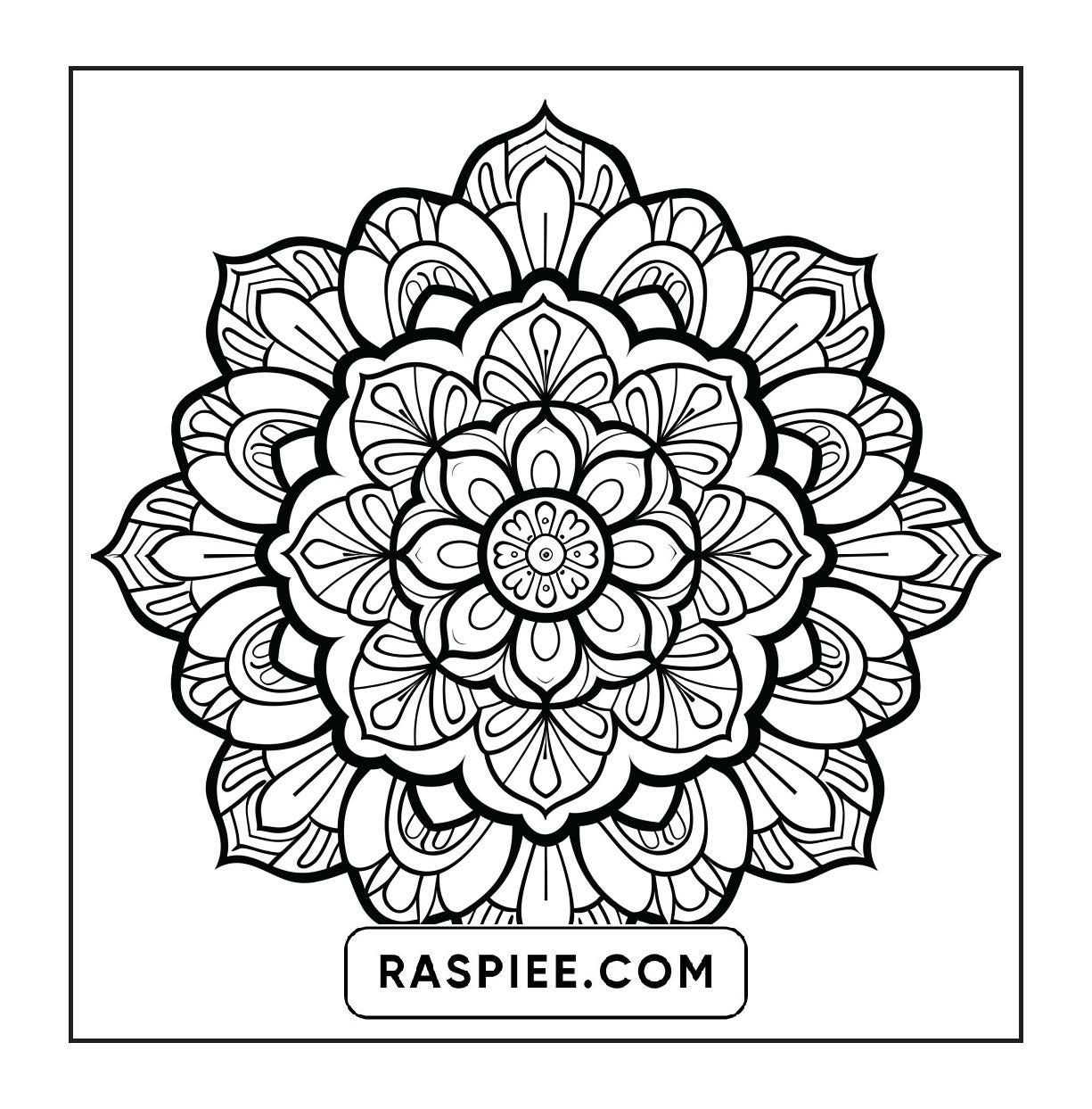 250 Mandala Adult Coloring Pages Vol.4