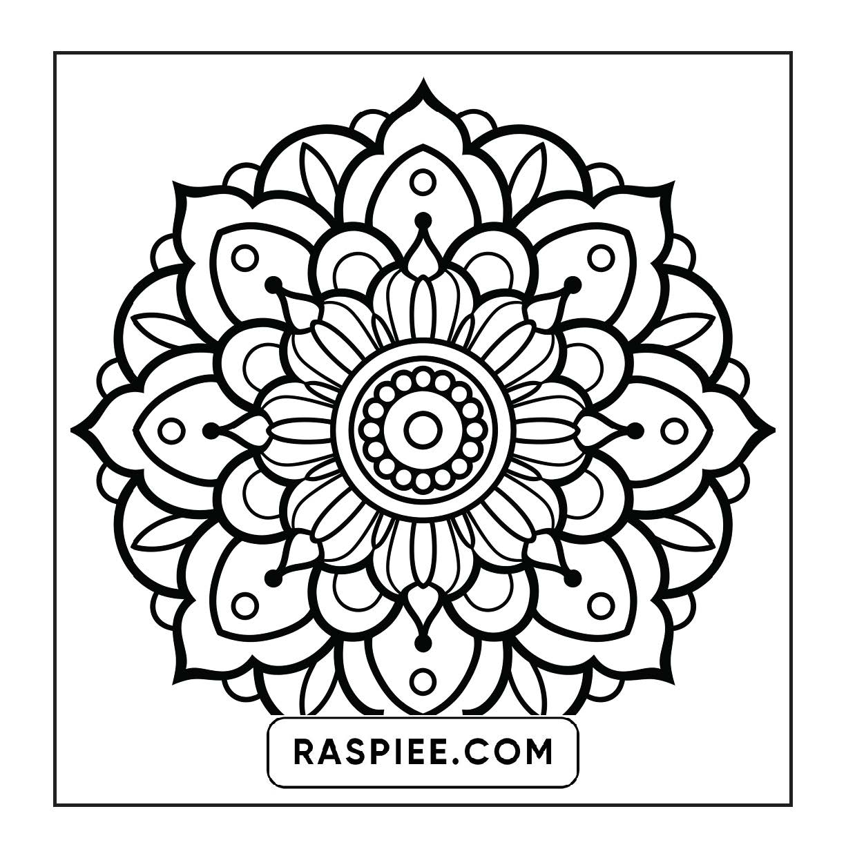 250 Mandala Adult Coloring Pages Vol.4