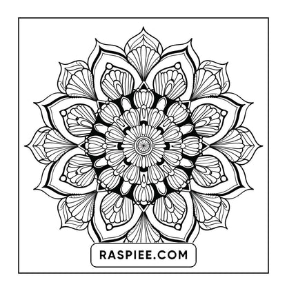 250 Mandala Adult Coloring Pages Vol.4