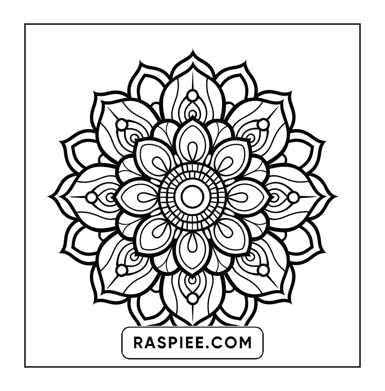 250 Mandala Adult Coloring Pages Vol.4