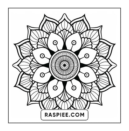 250 Mandala Adult Coloring Pages Vol.4