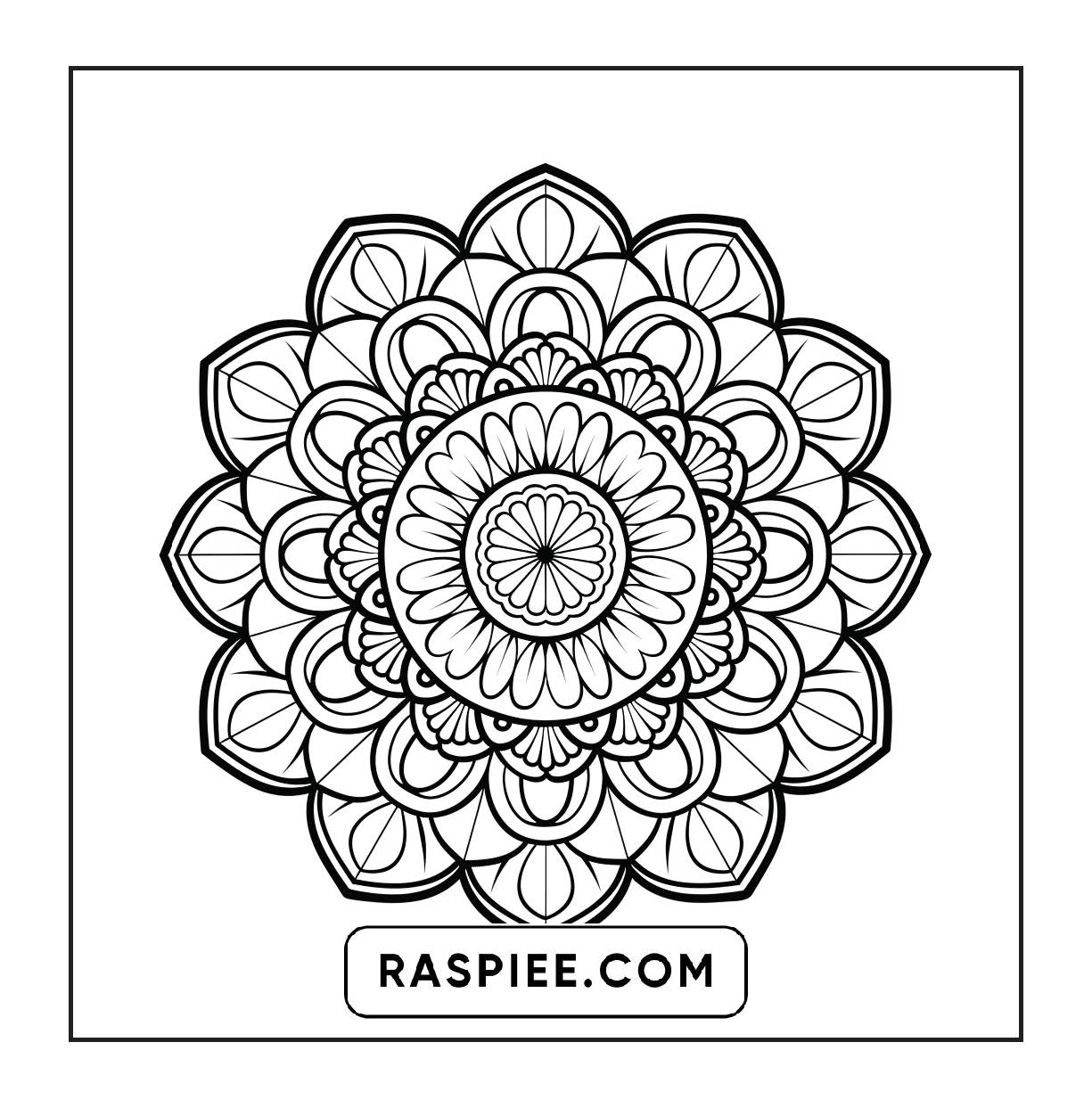 250 Mandala Adult Coloring Pages Vol.4