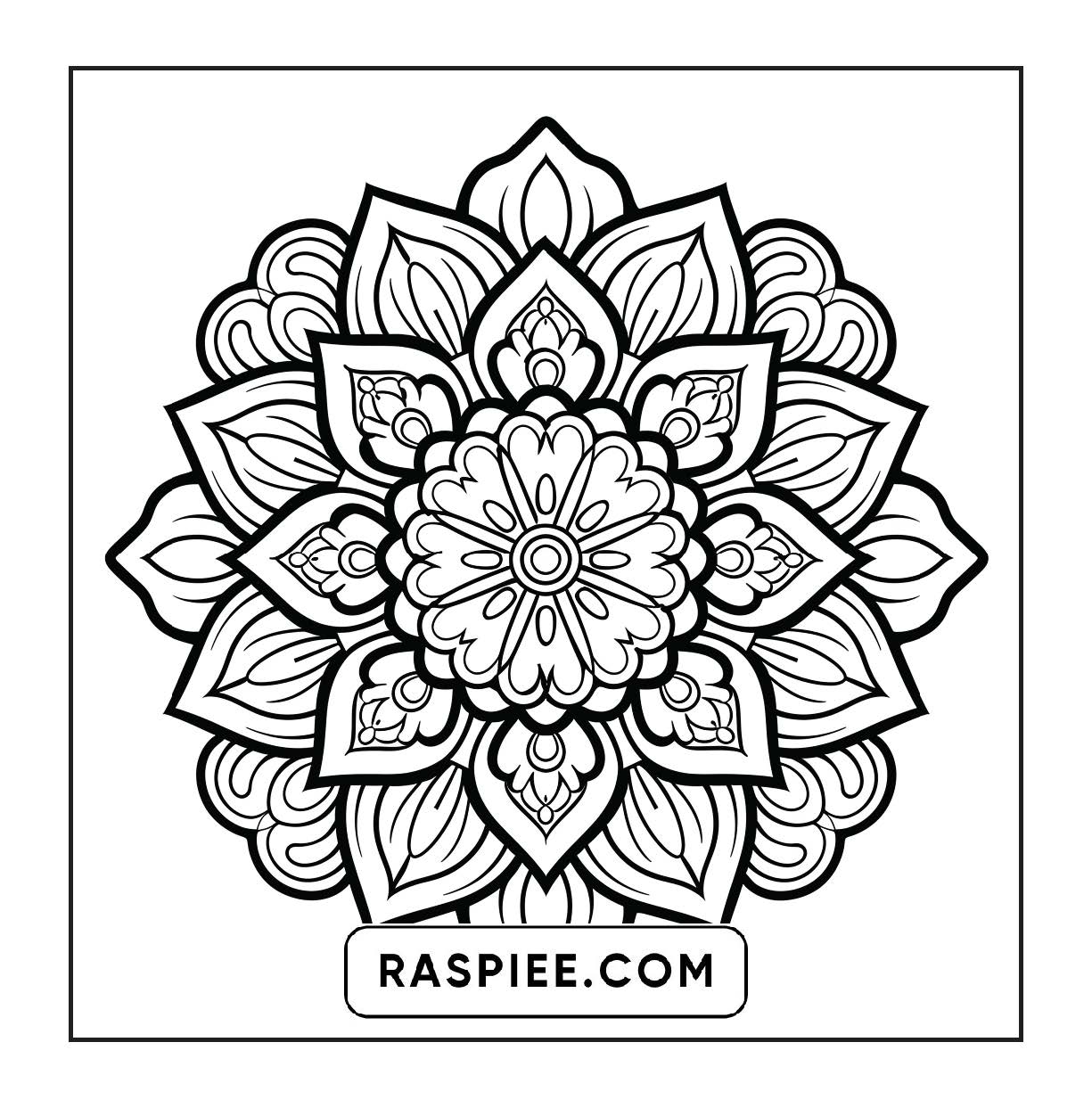 250 Mandala Adult Coloring Pages Vol.4