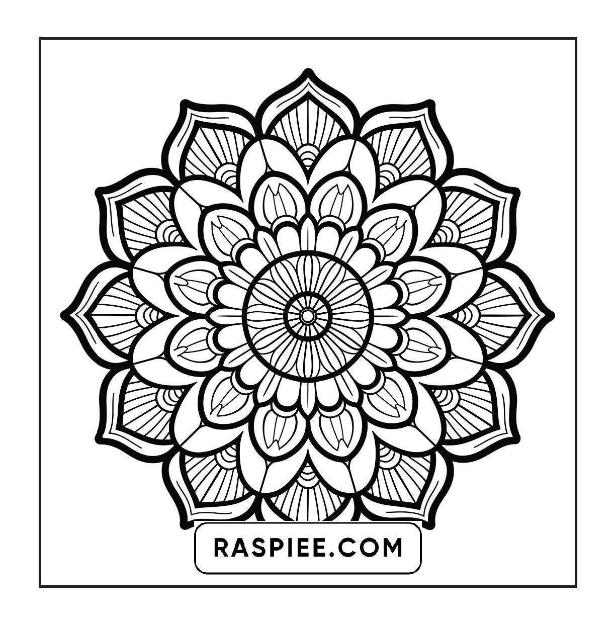 250 Mandala Adult Coloring Pages Vol.4