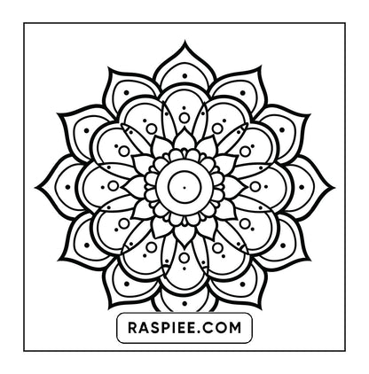 250 Mandala Adult Coloring Pages Vol.4