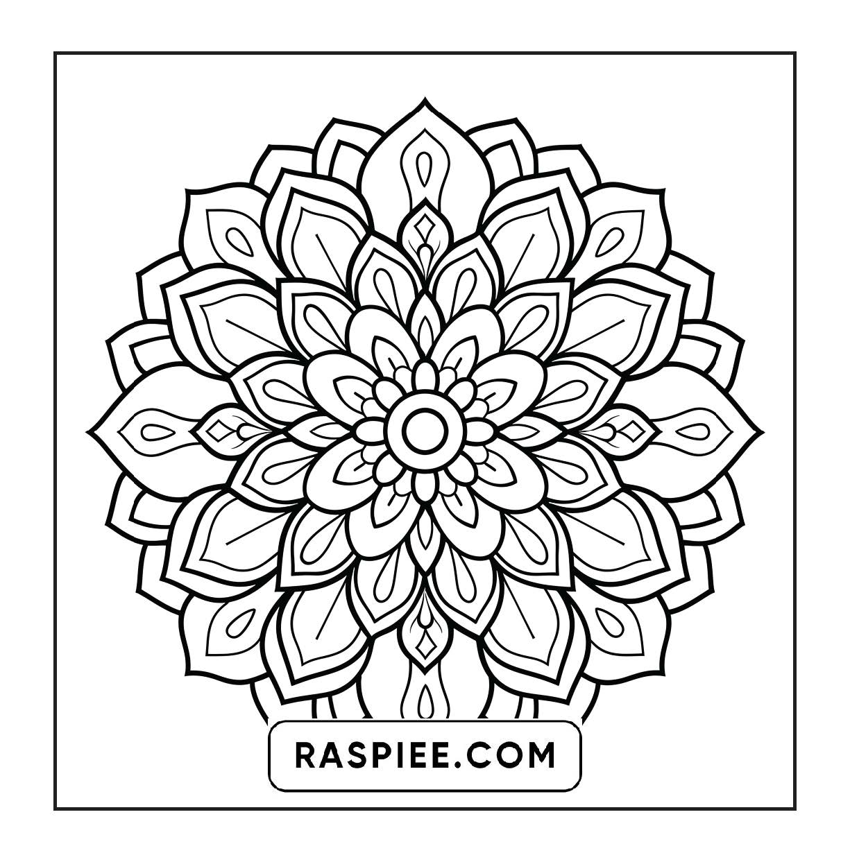 250 Mandala Adult Coloring Pages Vol.4