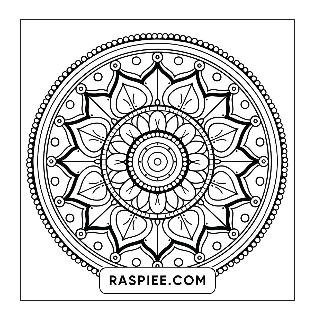 250 Mandala Adult Coloring Pages Vol.4
