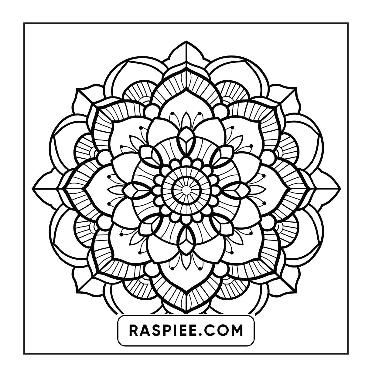 250 Mandala Adult Coloring Pages Vol.2