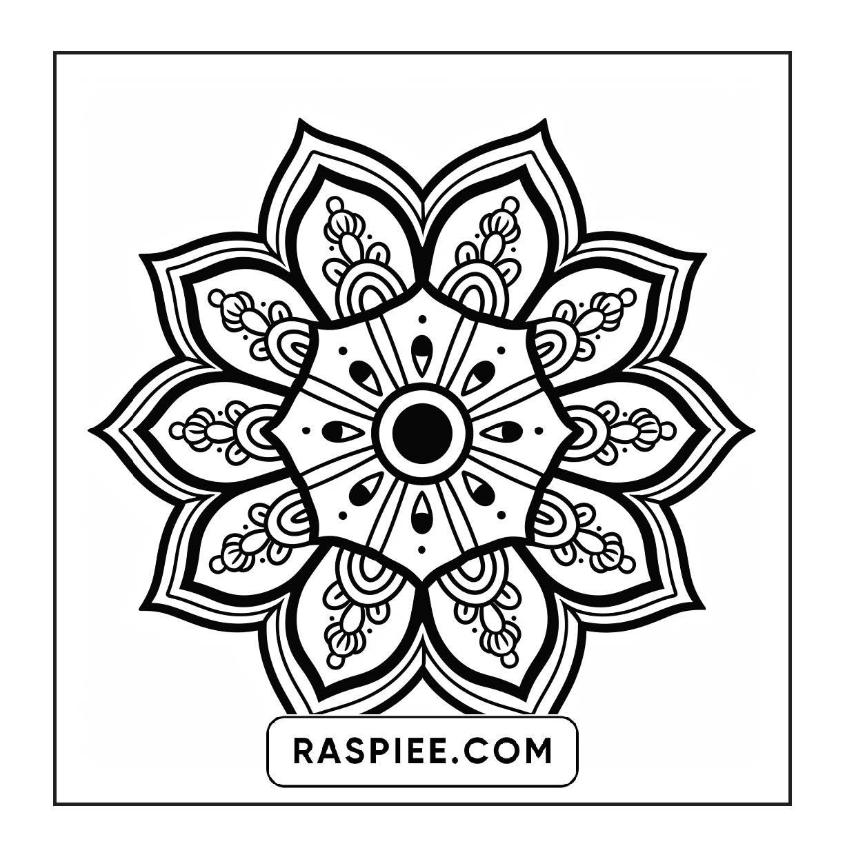 250 Mandala Adult Coloring Pages Vol.2