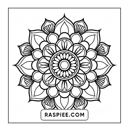 250 Mandala Adult Coloring Pages Vol.2