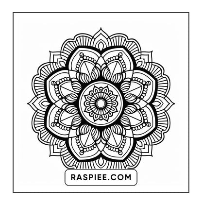 250 Mandala Adult Coloring Pages Vol.3