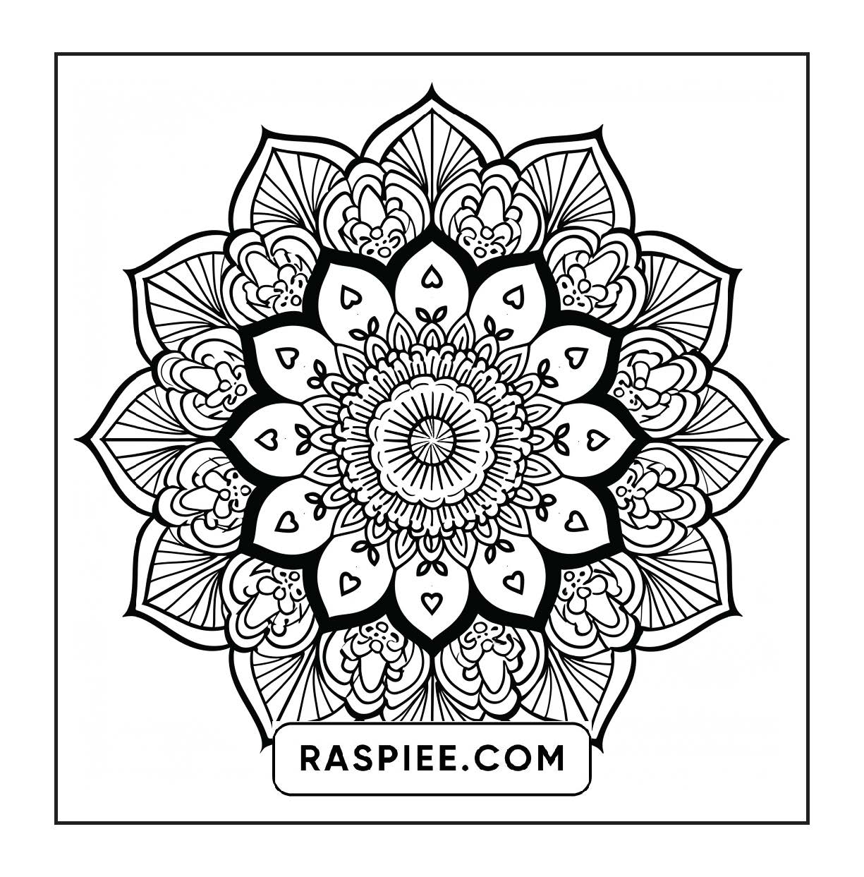 250 Mandala Adult Coloring Pages Vol.1