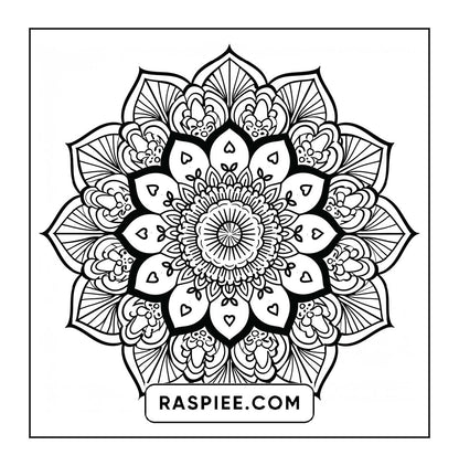 250 Mandala Adult Coloring Pages Vol.1
