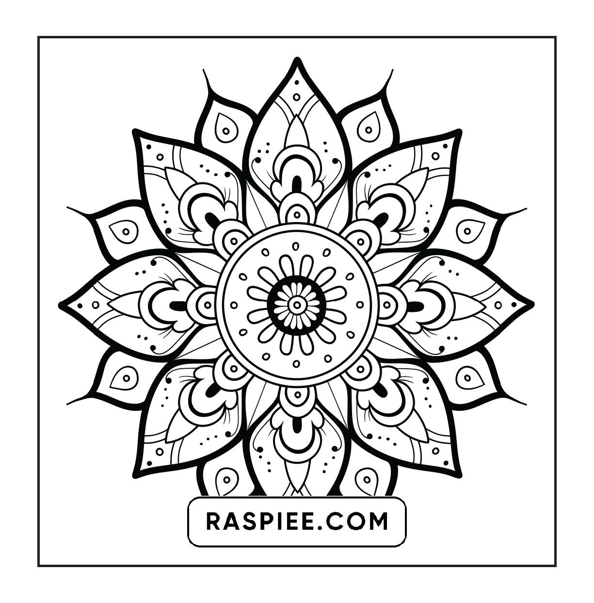 250 Mandala Adult Coloring Pages Vol.1