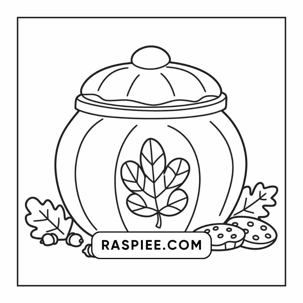 76 Bold and Easy Fall Vibes Coloring Pages Printable PDF Instant Download