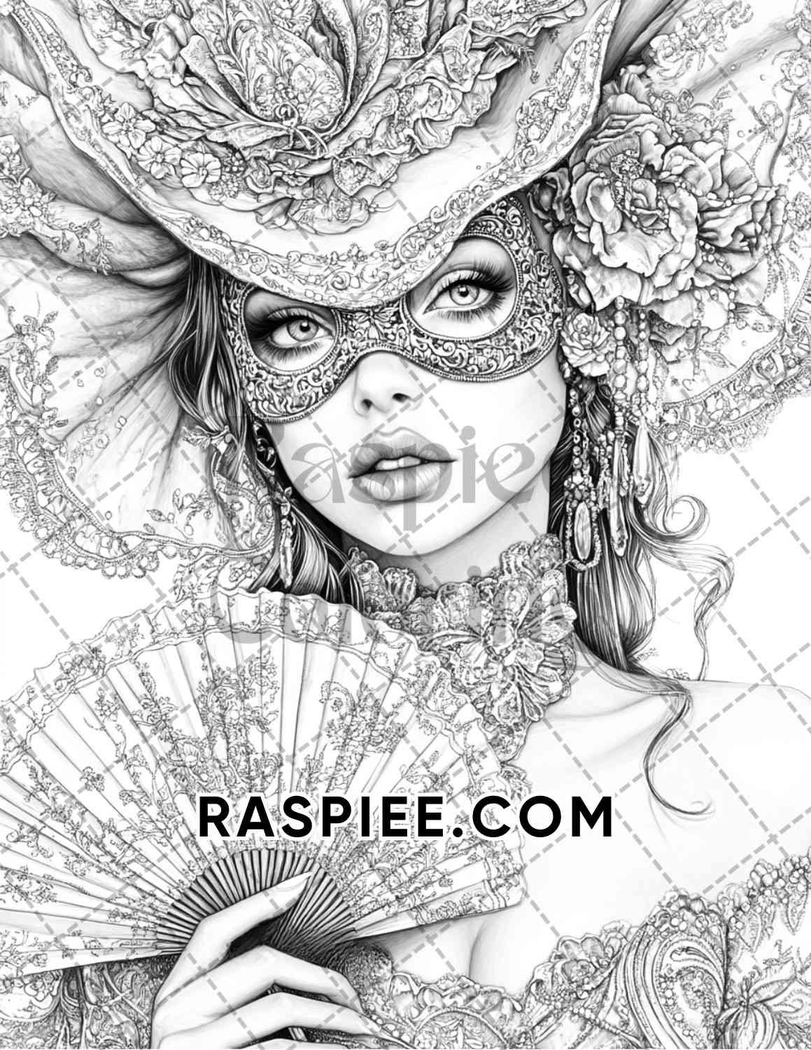Enchanted Witches Adult Coloring Pages Printable PDF Instant Download