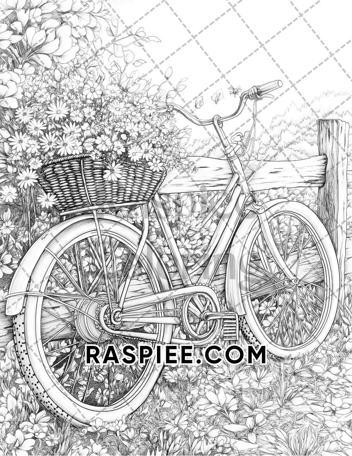 Fall Flowers Adult Coloring Pages Printable PDF Instant Download