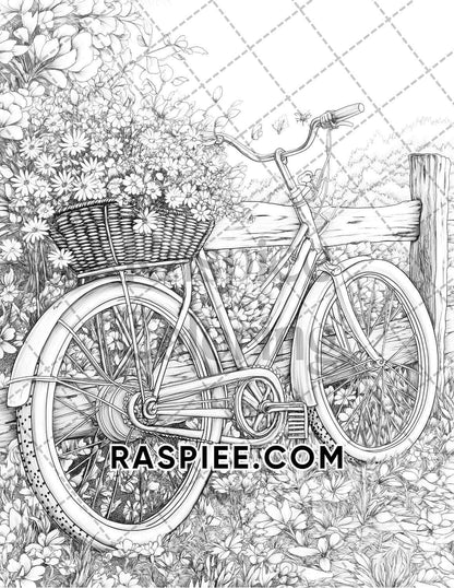 Fall Flowers Adult Coloring Pages Printable PDF Instant Download