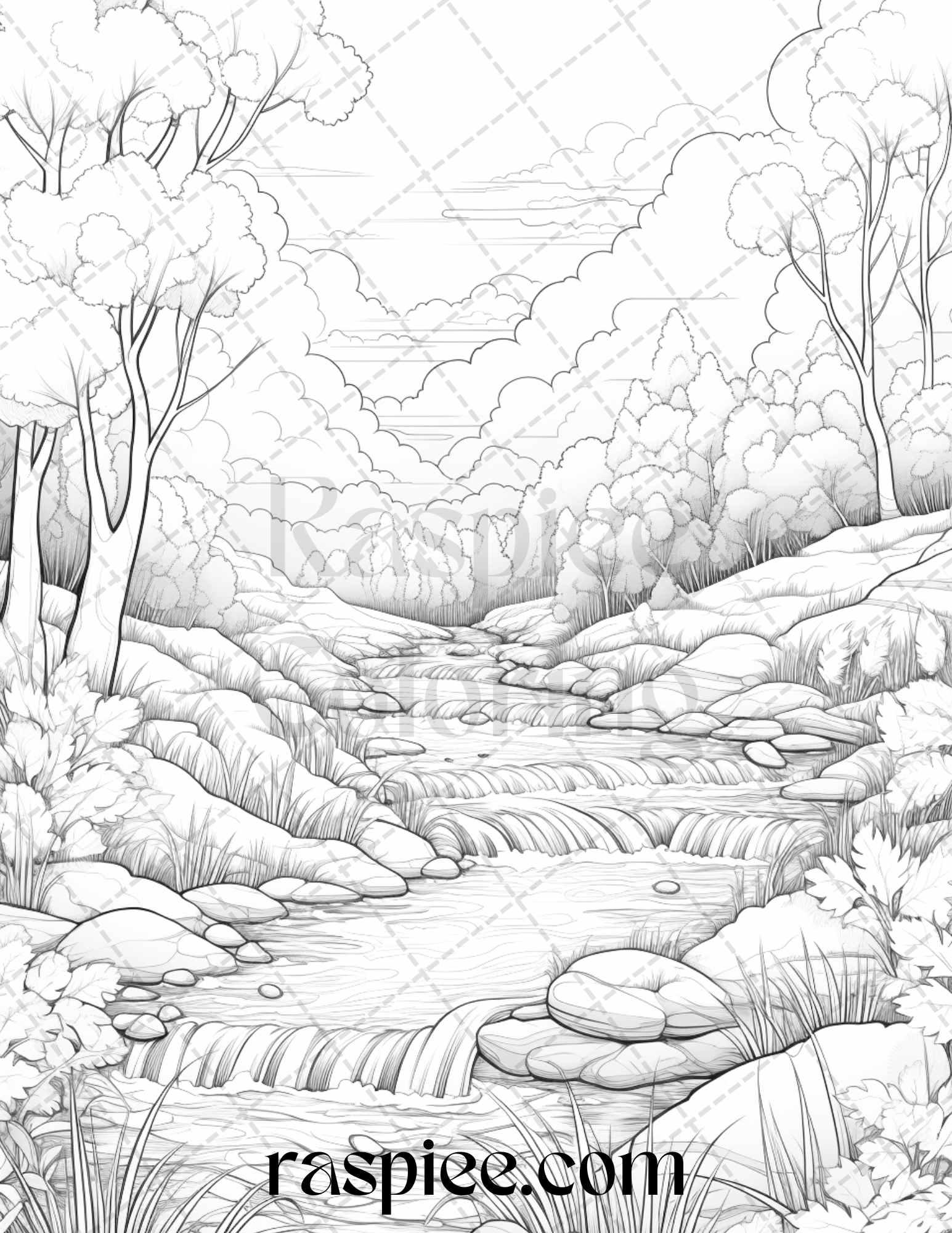Autumn Vibes Grayscale Coloring Pages Printable for Adults, PDF File Instant Download