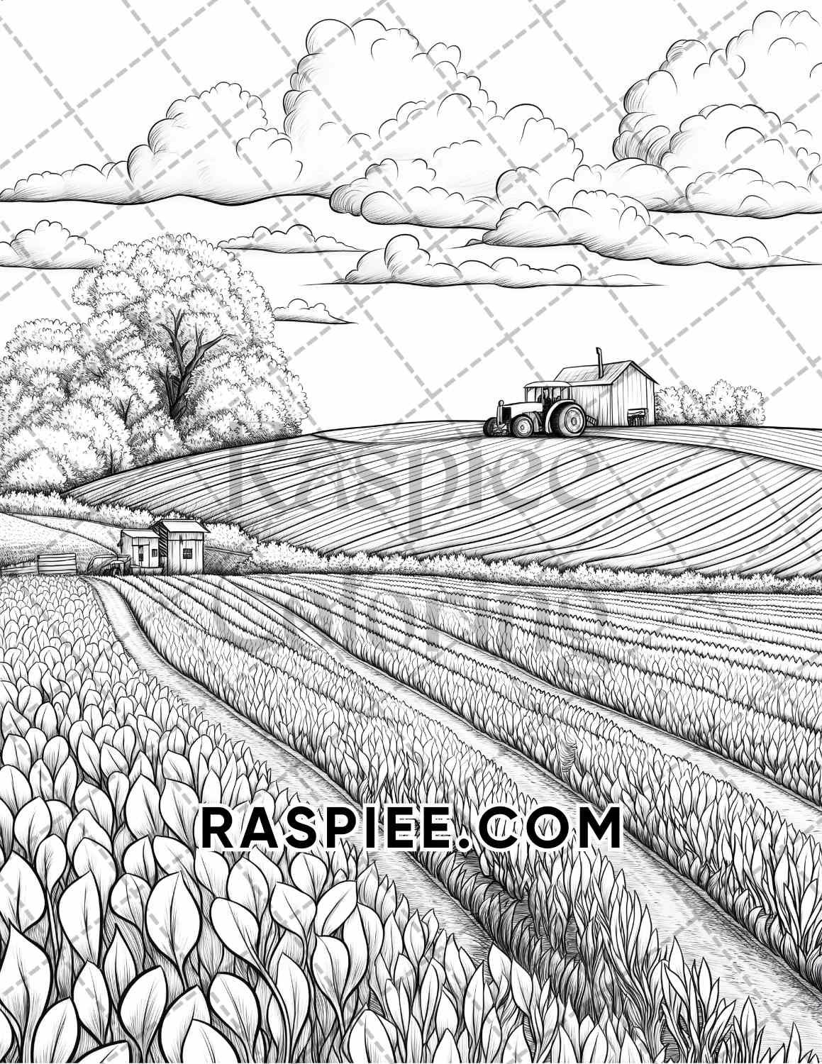 Autumn Charm Adult Coloring Pages Printable PDF Instant Download