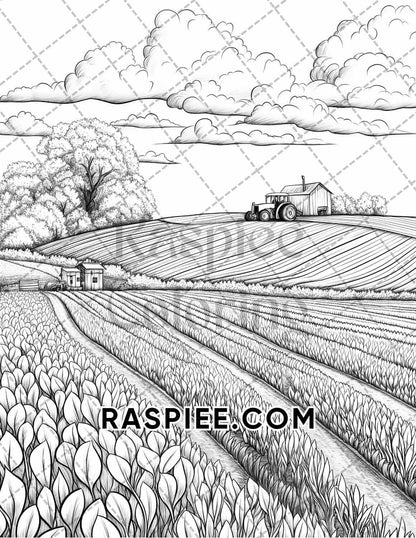 Autumn Charm Adult Coloring Pages Printable PDF Instant Download
