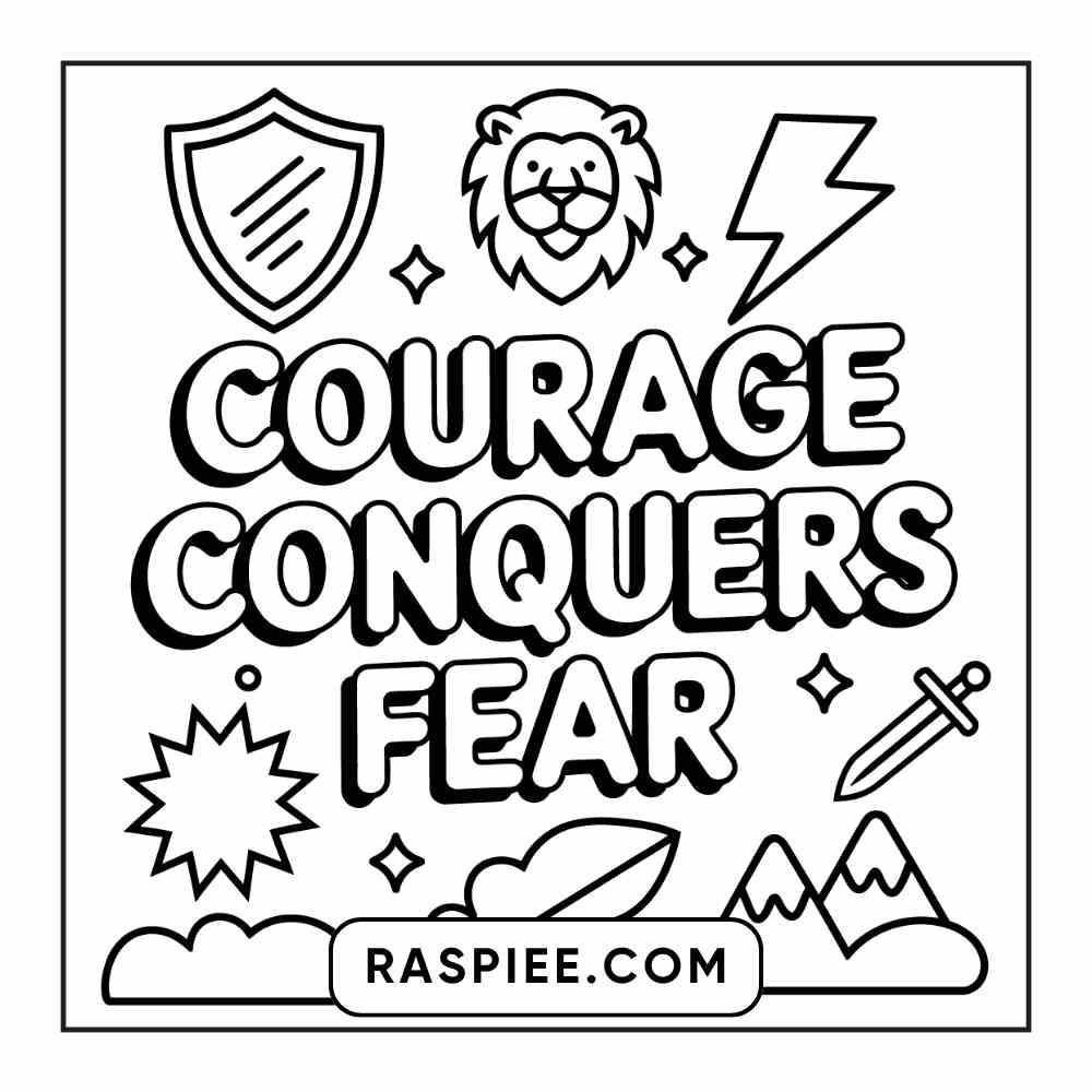 78 Bold and Easy Inspirational Words Coloring Pages Printable PDF Instant Download