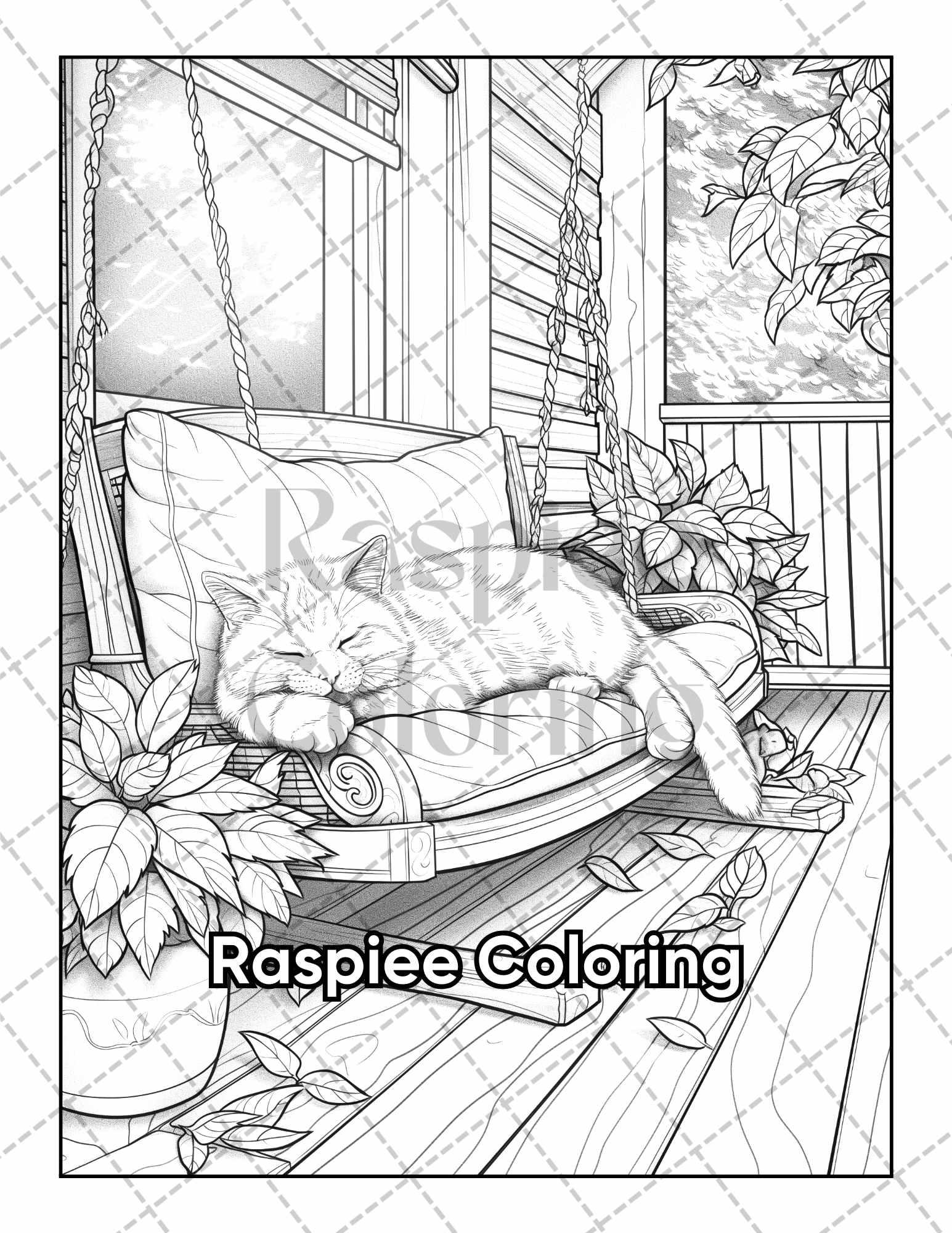 50 Country Farm Scenes Adult Coloring Pages Printable PDF Instant Download