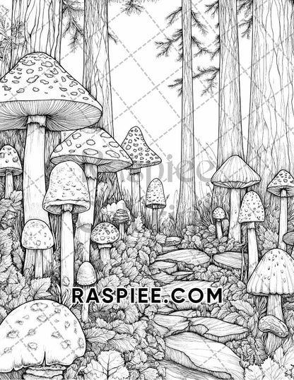 Autumn Charm Adult Coloring Pages Printable PDF Instant Download
