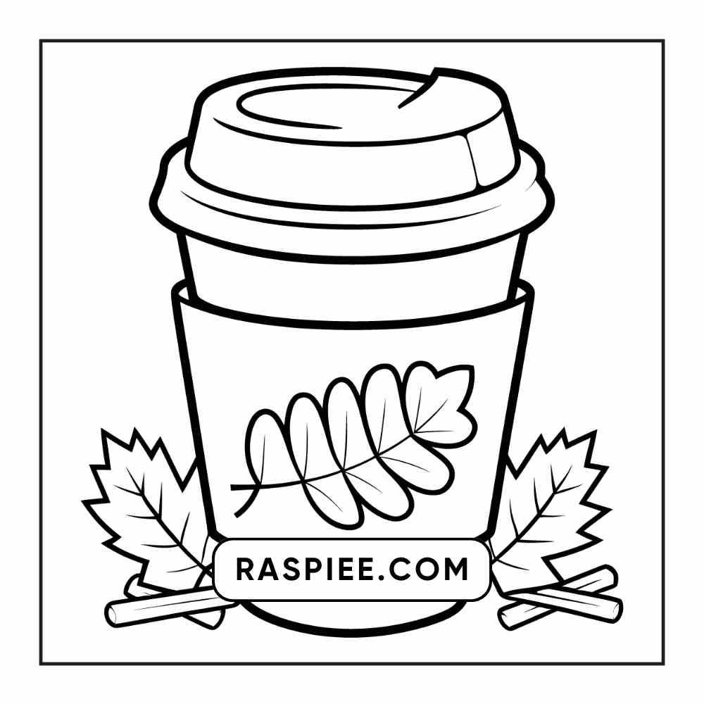 76 Bold and Easy Fall Vibes Coloring Pages Printable PDF Instant Download