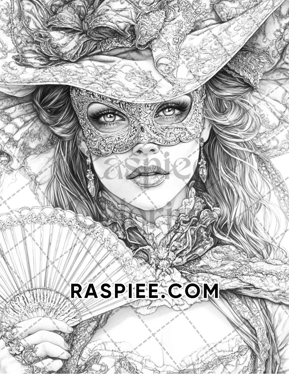 Enchanted Witches Adult Coloring Pages Printable PDF Instant Download