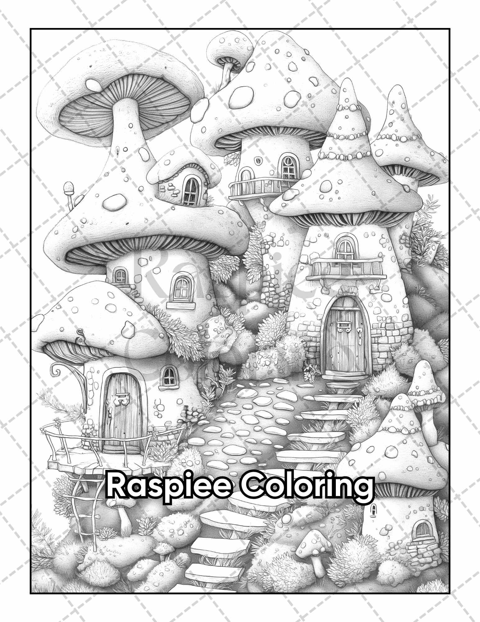 50 Fairyland Adult Coloring Pages Printable PDF Instant Download