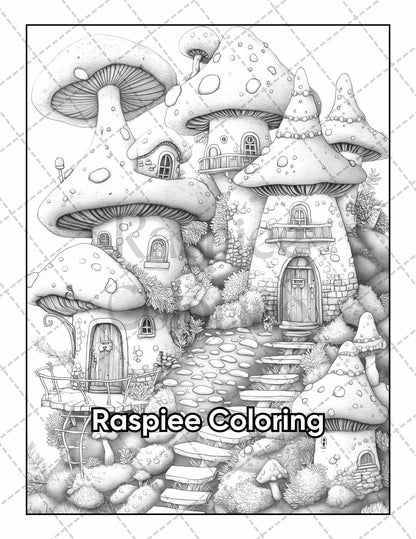 50 Fairyland Adult Coloring Pages Printable PDF Instant Download