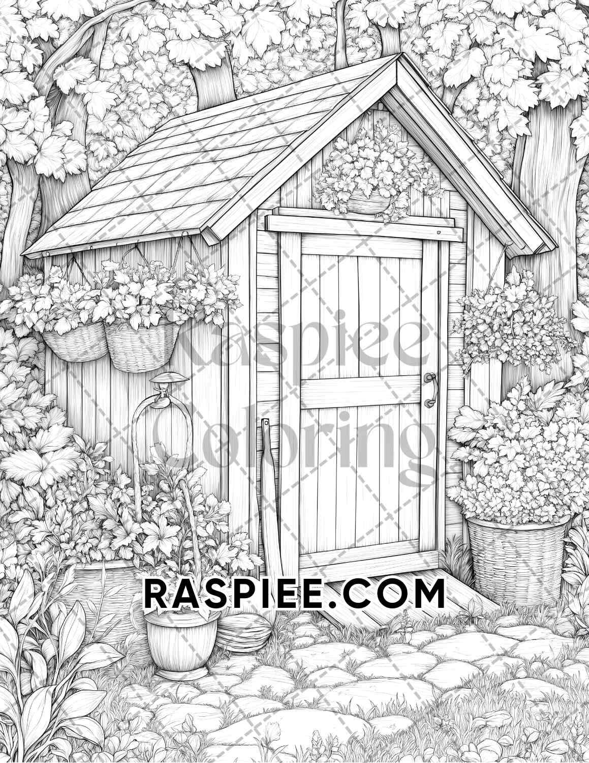 Fall Flowers Adult Coloring Pages Printable PDF Instant Download