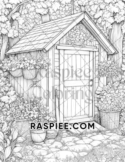 Fall Flowers Adult Coloring Pages Printable PDF Instant Download