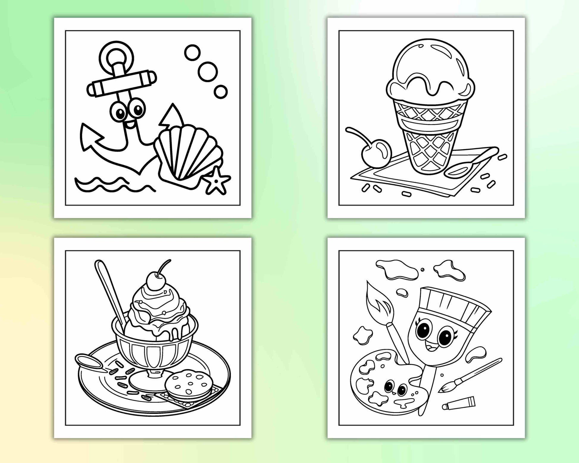 98 Bold and Easy Cute Pairs Coloring Pages