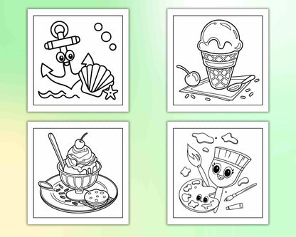 98 Bold and Easy Cute Pairs Coloring Pages