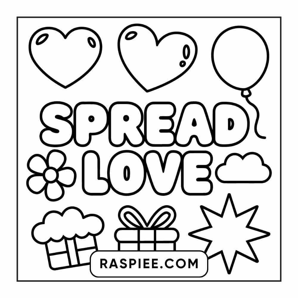 78 Bold and Easy Inspirational Words Coloring Pages Printable PDF Instant Download