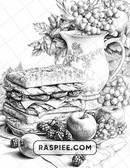 80 Still Life Adult Coloring Pages