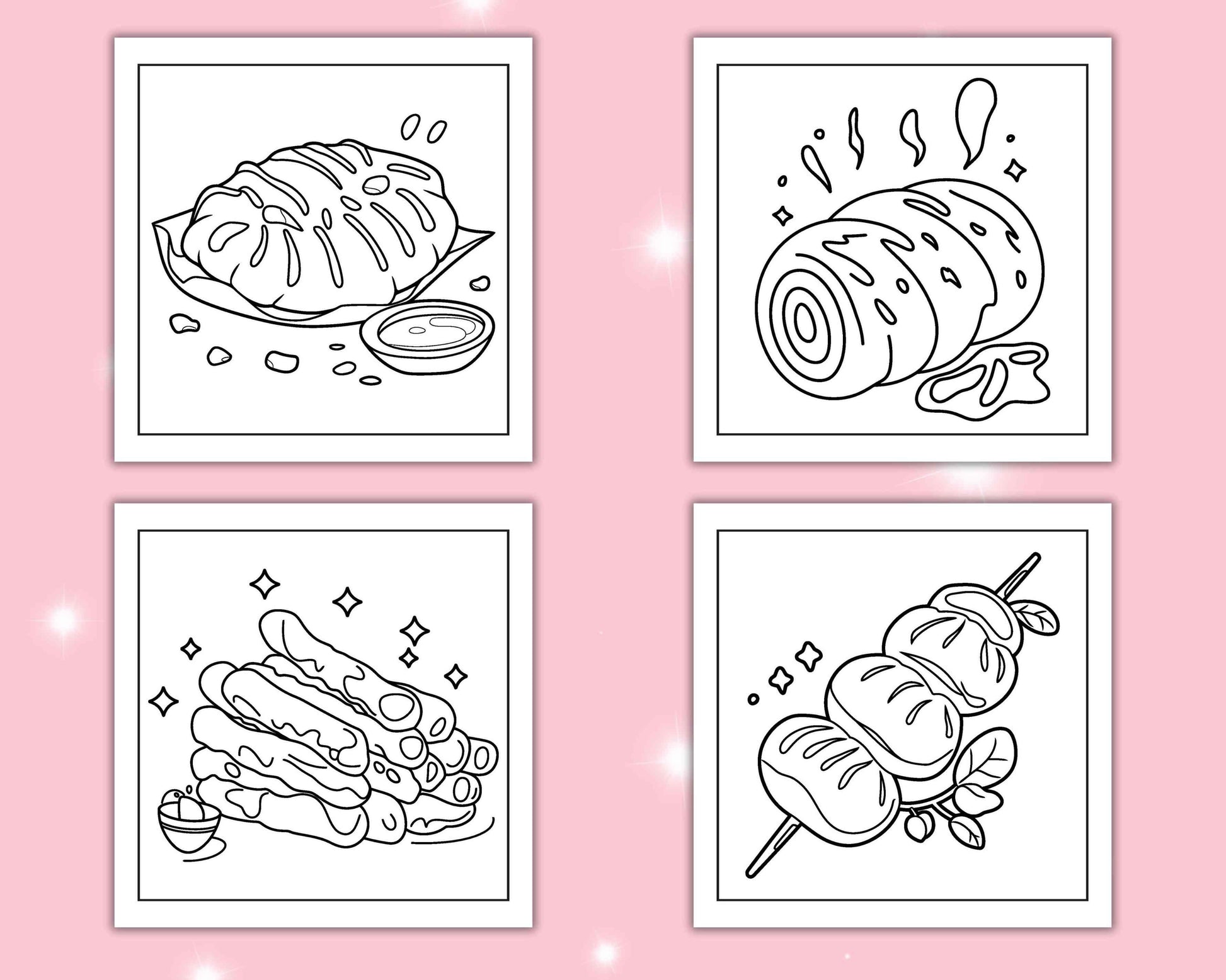 80 Bold and Easy Japanese Food Coloring Pages