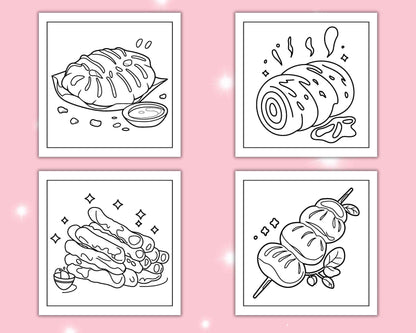 80 Bold and Easy Japanese Food Coloring Pages