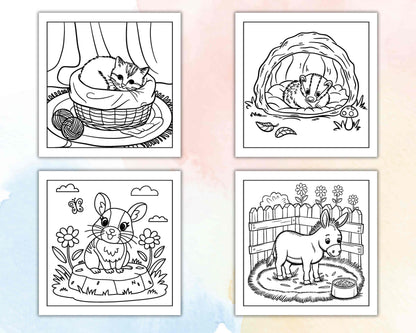 85 Bold and Easy Cozy Animal Coloring Pages