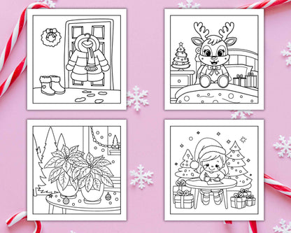 84 Bold and Easy Cozy Girl Christmas Coloring Pages