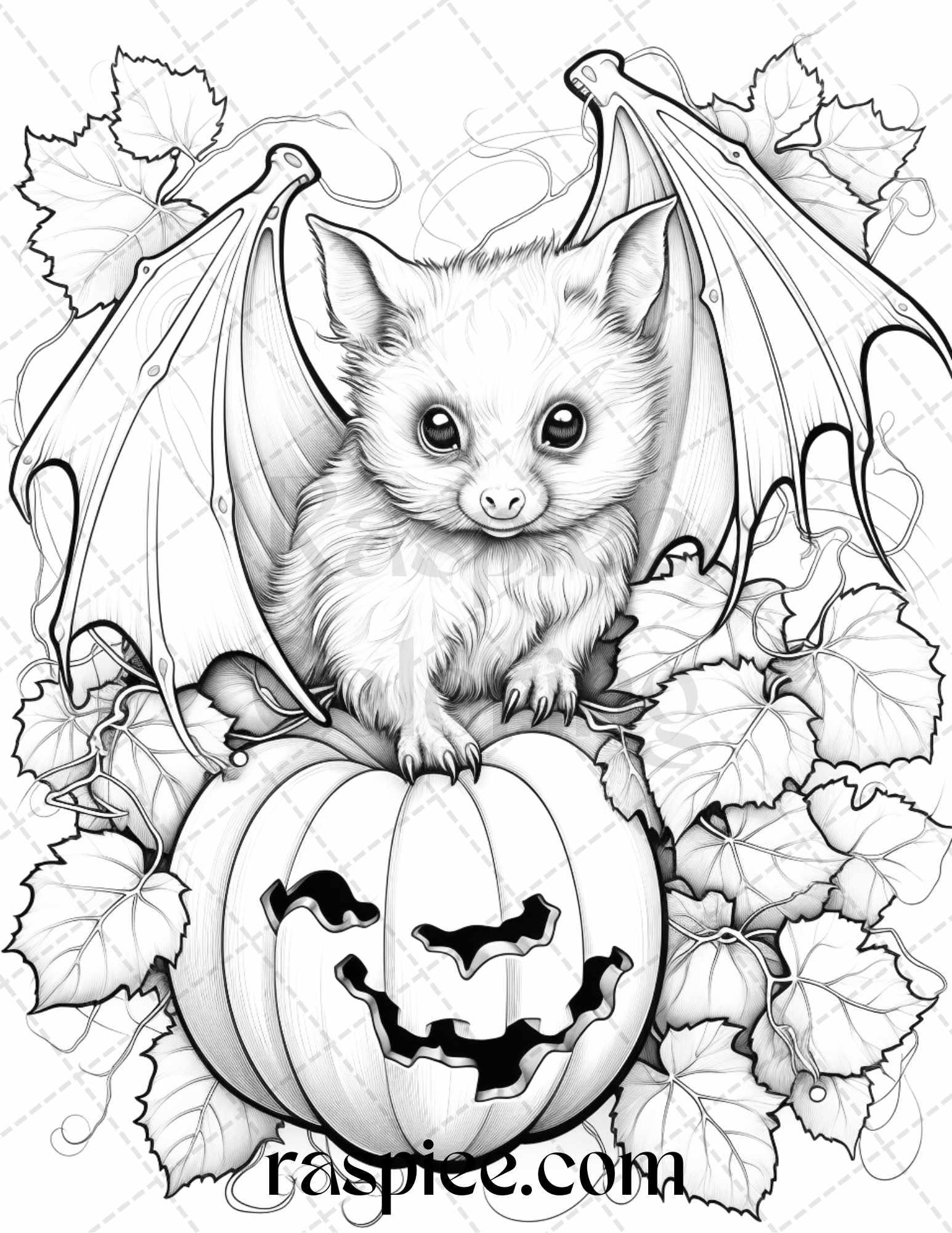 Autumn Animals Grayscale Coloring Pages for Adults and Kids, Printable PDF File Instant Download