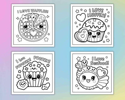 115 Bold and Easy Kawaii Food Coloring Pages